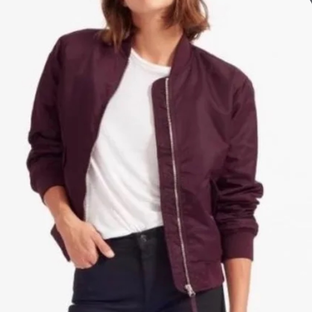 Everlane Nylon Bomber Jacket Small - image 1